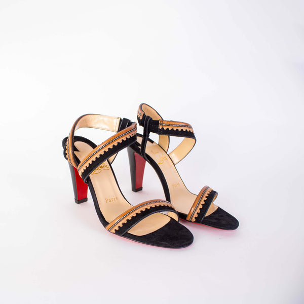 Christian Loboutin Heel Embroidery Sandals