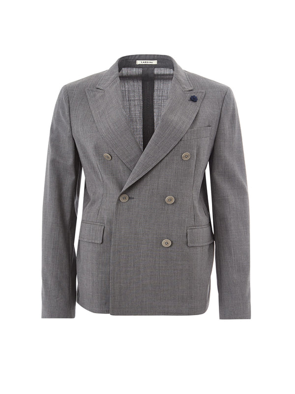 Grey Double Breast Jacket