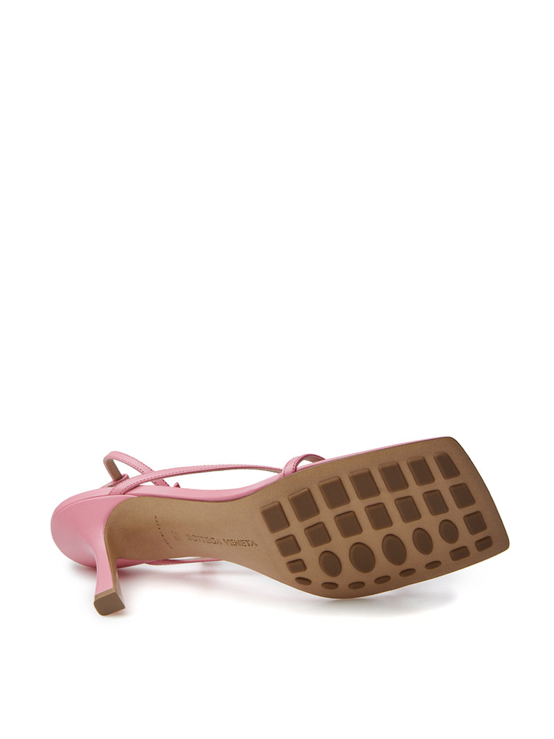 Pink Nappa Leather 'Stretch' Sandal