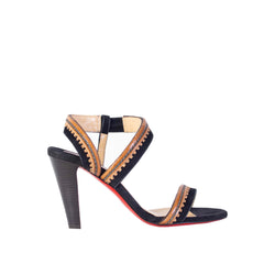 Christian Loboutin Heel Embroidery Sandals