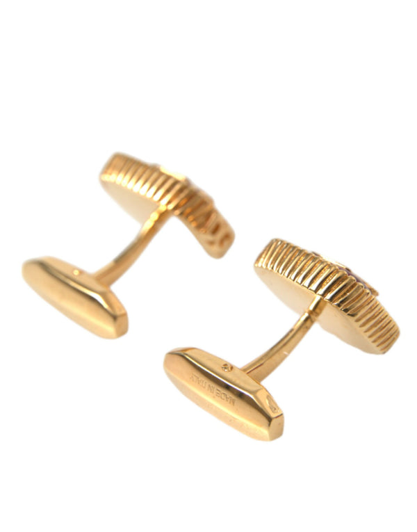 Gold Plated Crown Sterling Silver 925 Cufflink