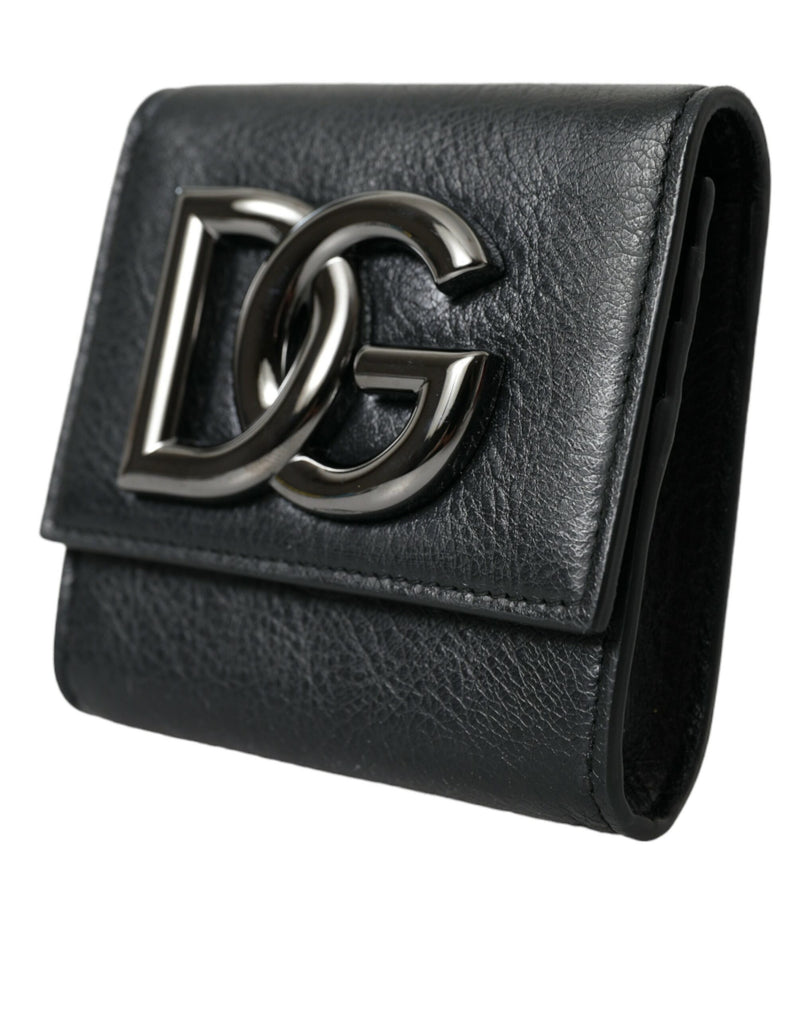 Black Lamb Leather Logo Card Holder Chain Strap Bags