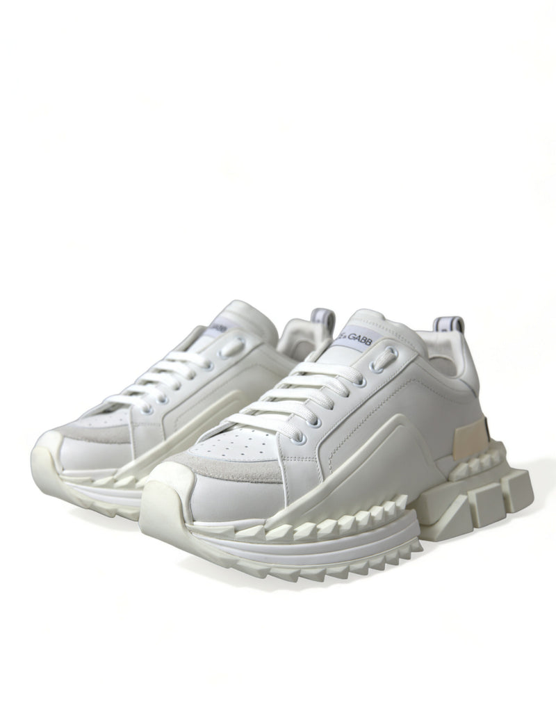 White Leather SUPER KING Sneakers Shoes