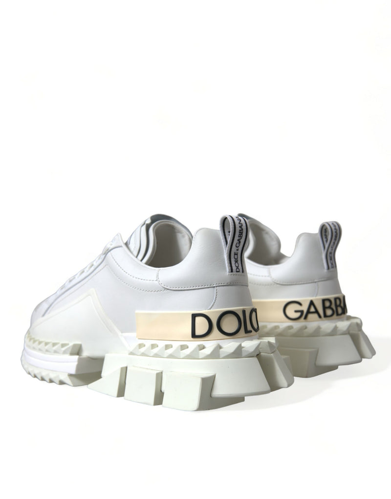 White Leather SUPER KING Sneakers Shoes