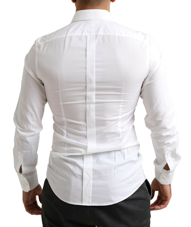 White GOLD Cotton Slim Fit Formal Dress Shirt