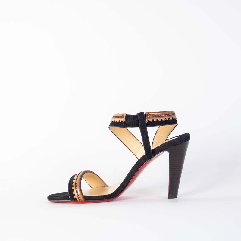 Christian Loboutin Heel Embroidery Sandals