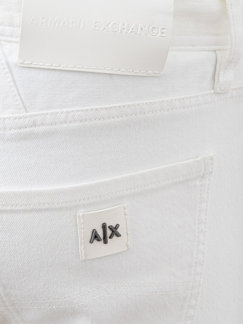 White Five Pocket Jeans