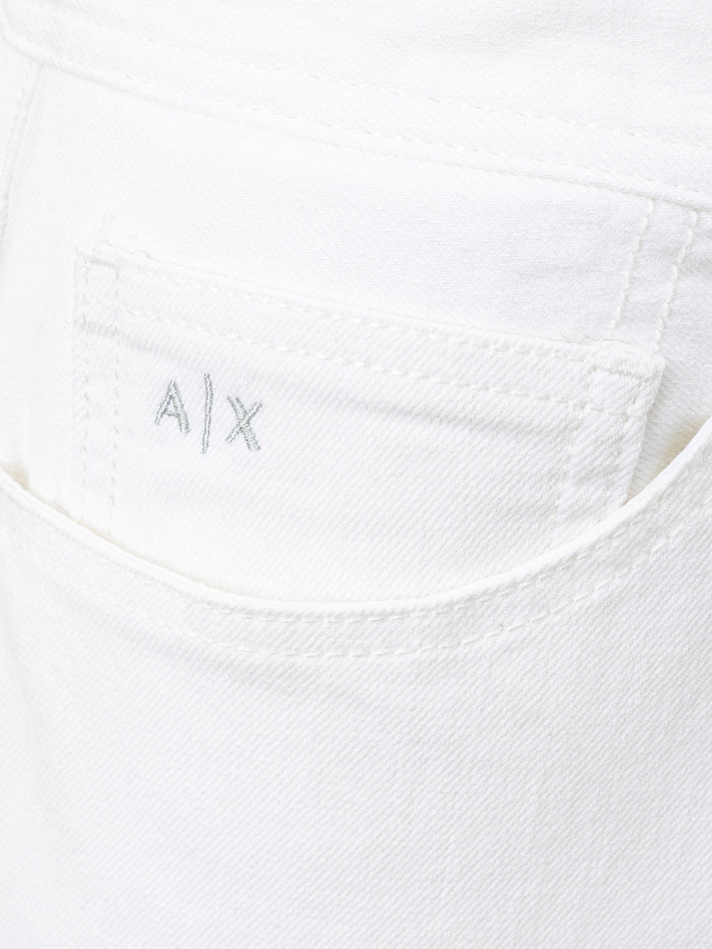 White Five Pocket Jeans