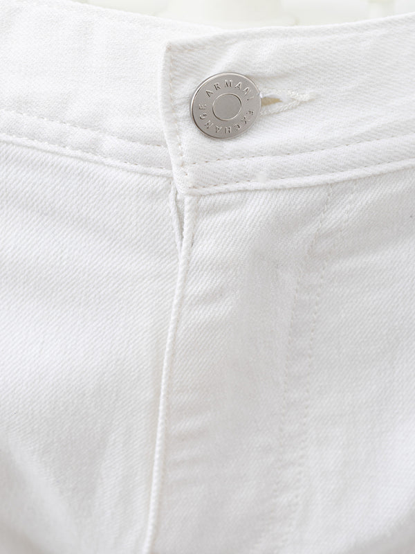 White Five Pocket Jeans