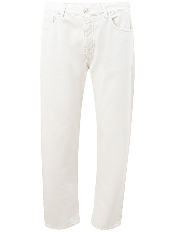 White Five Pocket Jeans