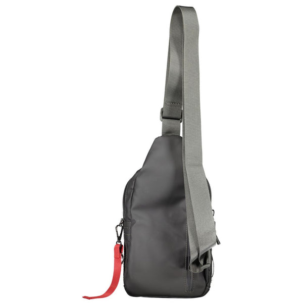 Gray Nylon Shoulder Bag