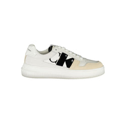 White Polyester Sneaker