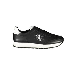 Black Polyester Sneaker