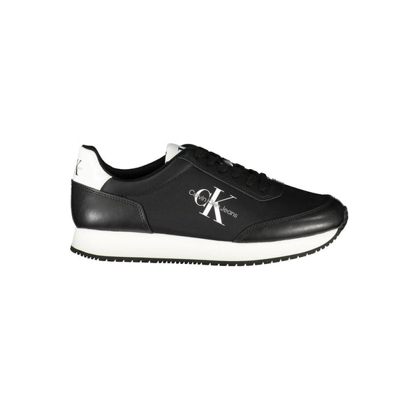 Black Polyester Sneaker