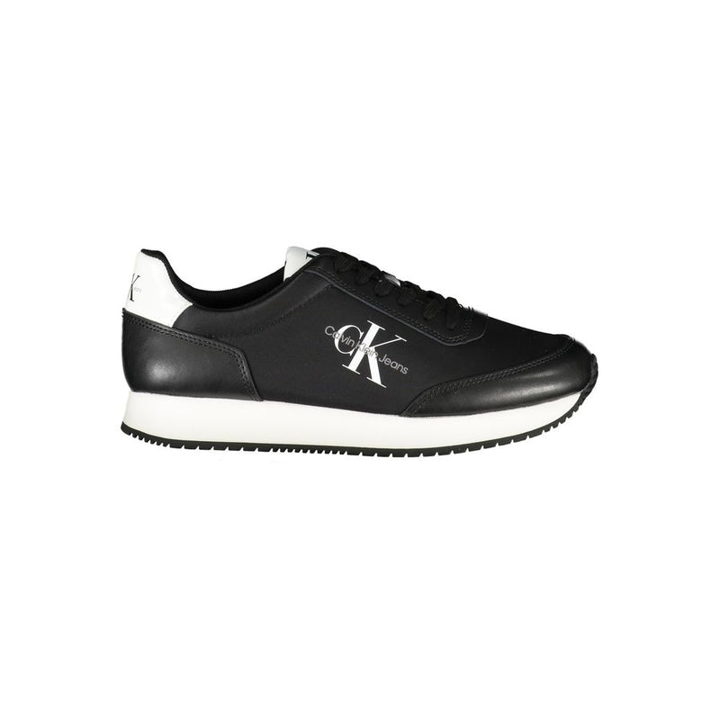 Black Polyester Sneaker