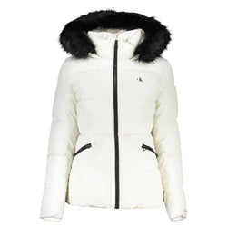 White Polyester Jackets & Coat