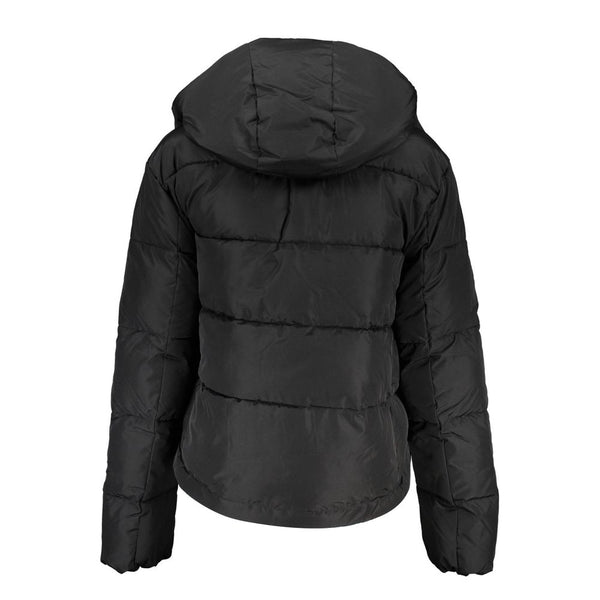 Black Polyester Jackets & Coat