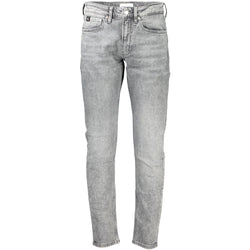 Gray Cotton Jeans & Pant