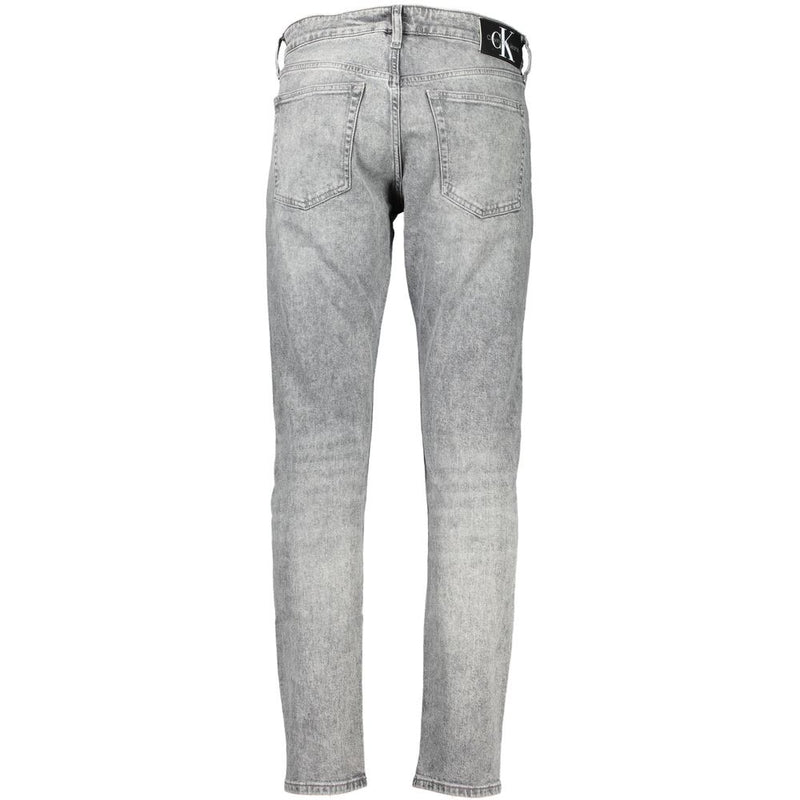 Gray Cotton Jeans & Pant