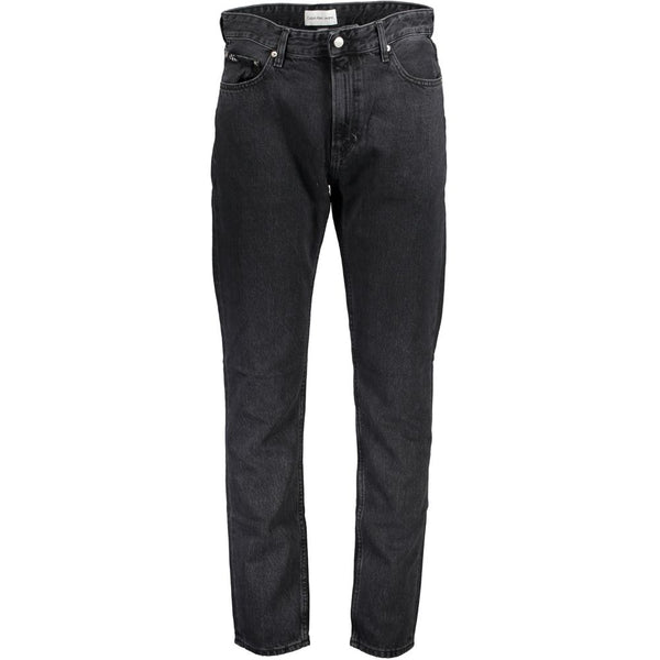 Black Cotton Jeans & Pant