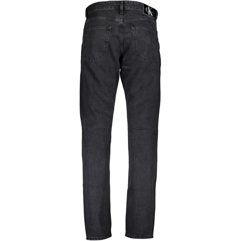 Black Cotton Jeans & Pant