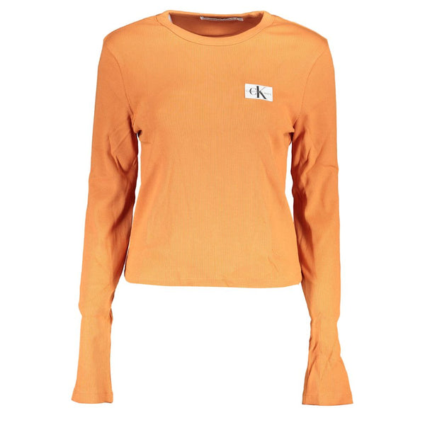 Orange Cotton Tops & T-Shirt