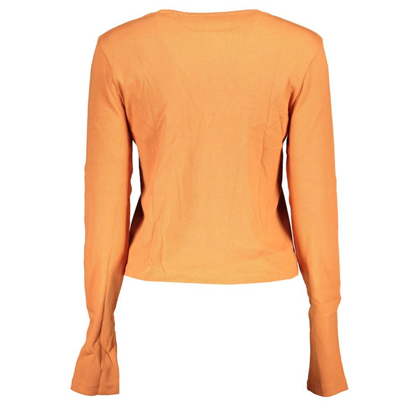 Orange Cotton Tops & T-Shirt