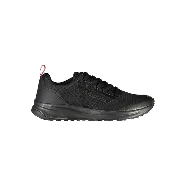 Black Polyester Sneaker