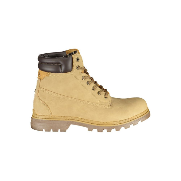 Beige Polyester Boot