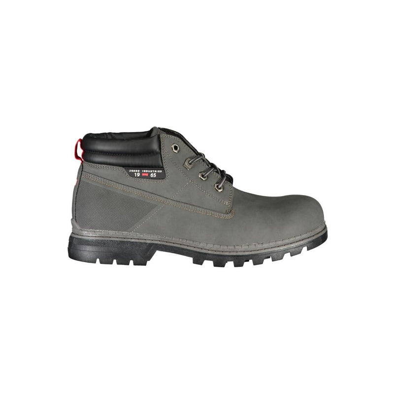 Gray Polyester Boot