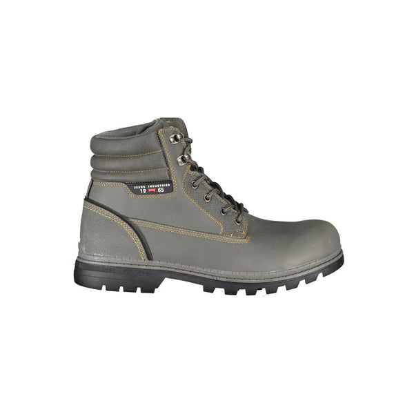 Gray Polyester Boot