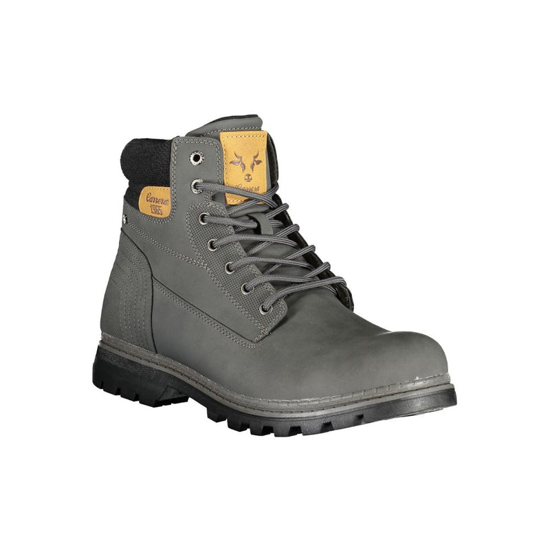 Gray Polyester Boot