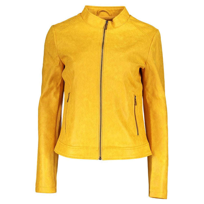 Yellow Polyester Jackets & Coat