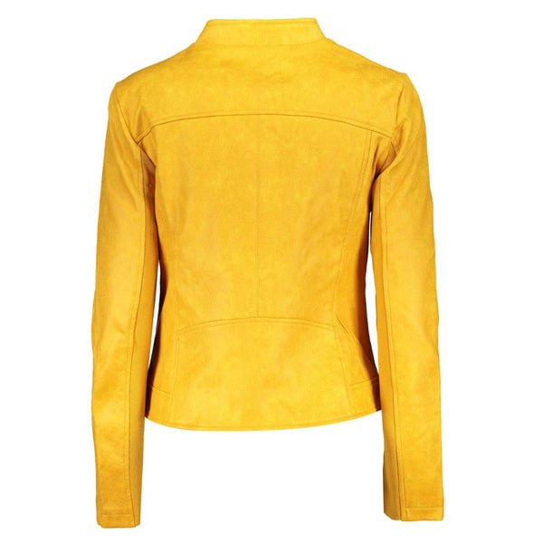 Yellow Polyester Jackets & Coat