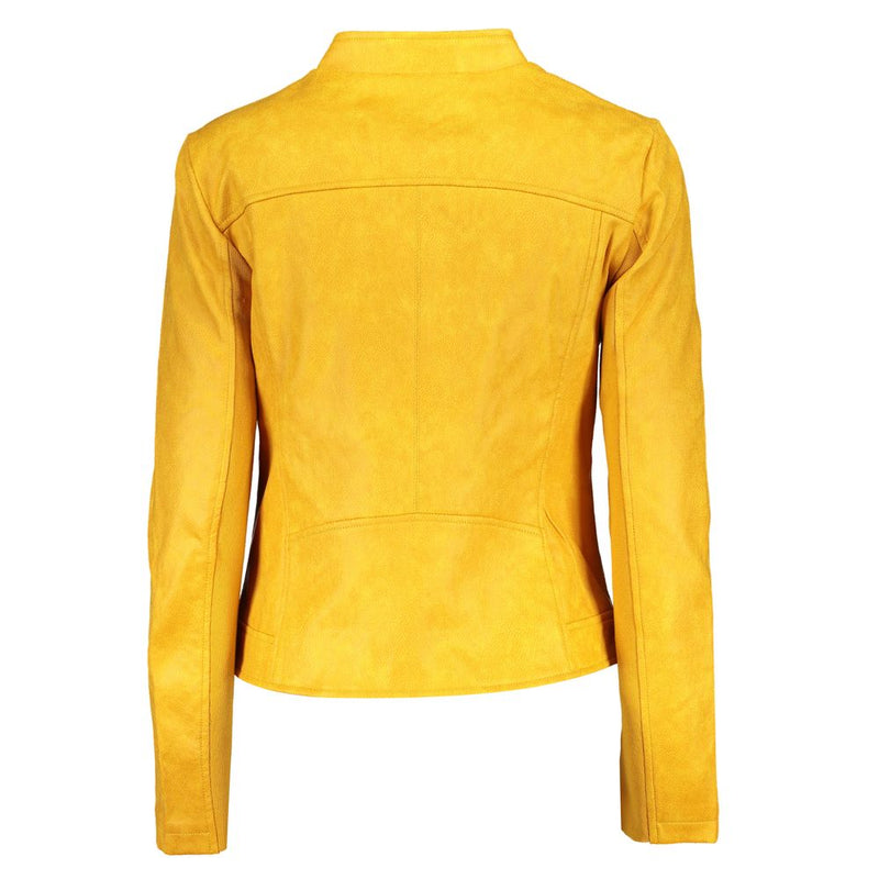 Yellow Polyester Jackets & Coat