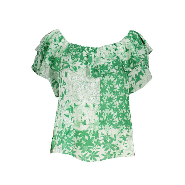 Green Cotton Tops & T-Shirt