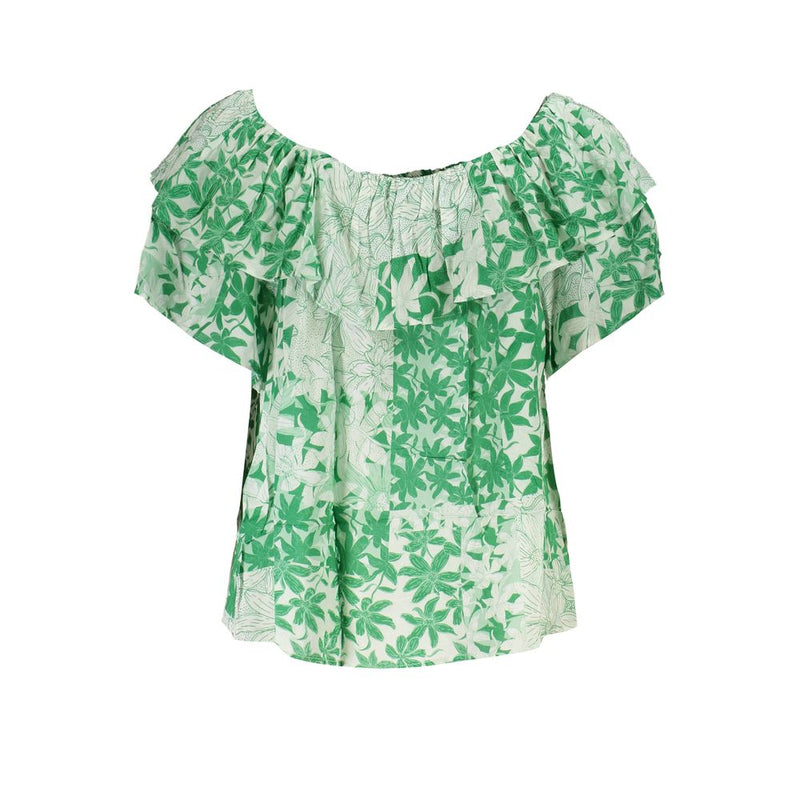 Green Cotton Tops & T-Shirt