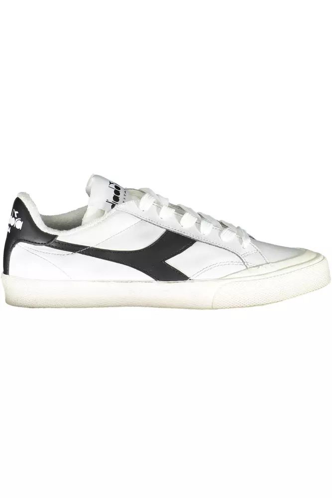 White Fabric Sneaker