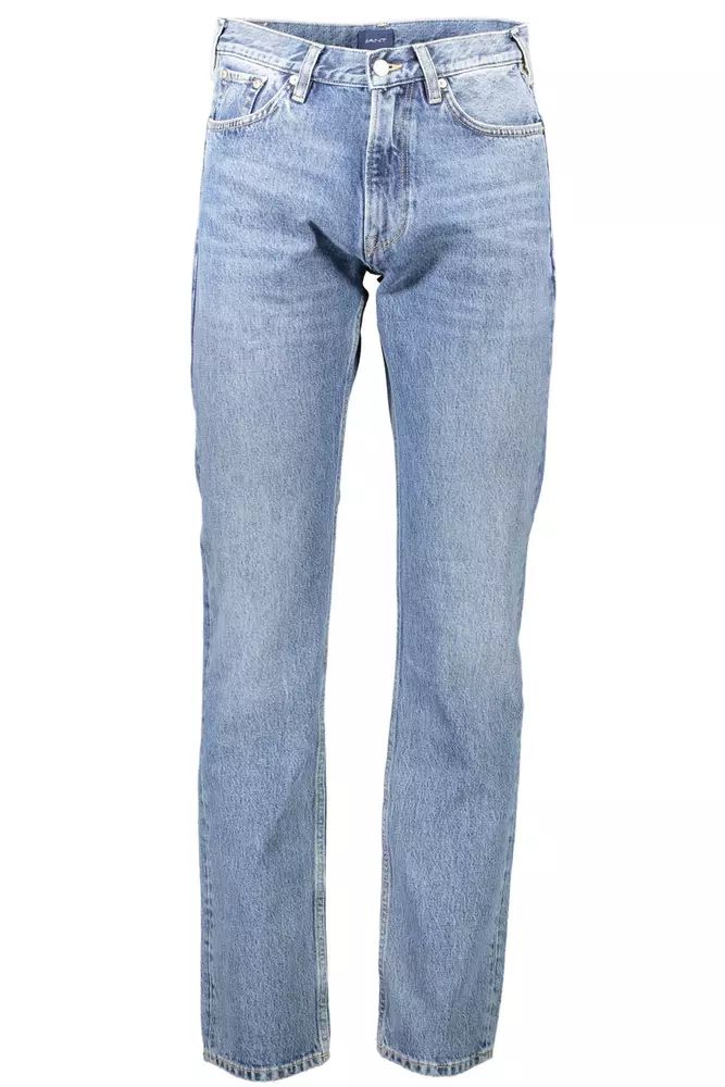 Light Blue Cotton Jeans & Pant