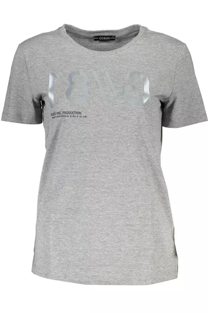 Gray Cotton Tops & T-Shirt