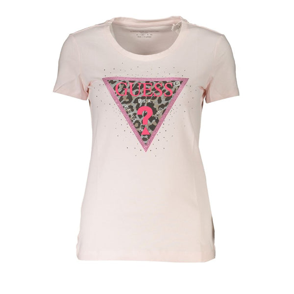 Pink Cotton Tops & T-Shirt