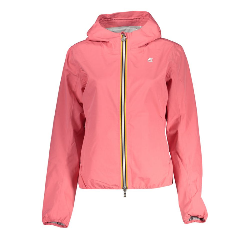 Pink Polyester Jackets & Coat