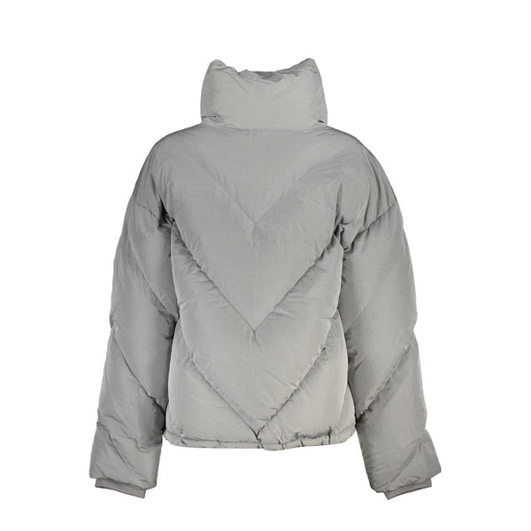 Gray Polyester Jackets & Coat