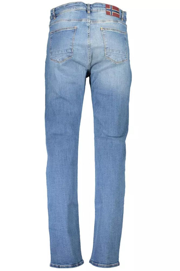 Light Blue Cotton Jeans & Pant