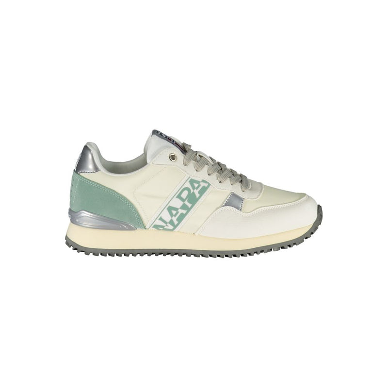 White Polyester Sneaker