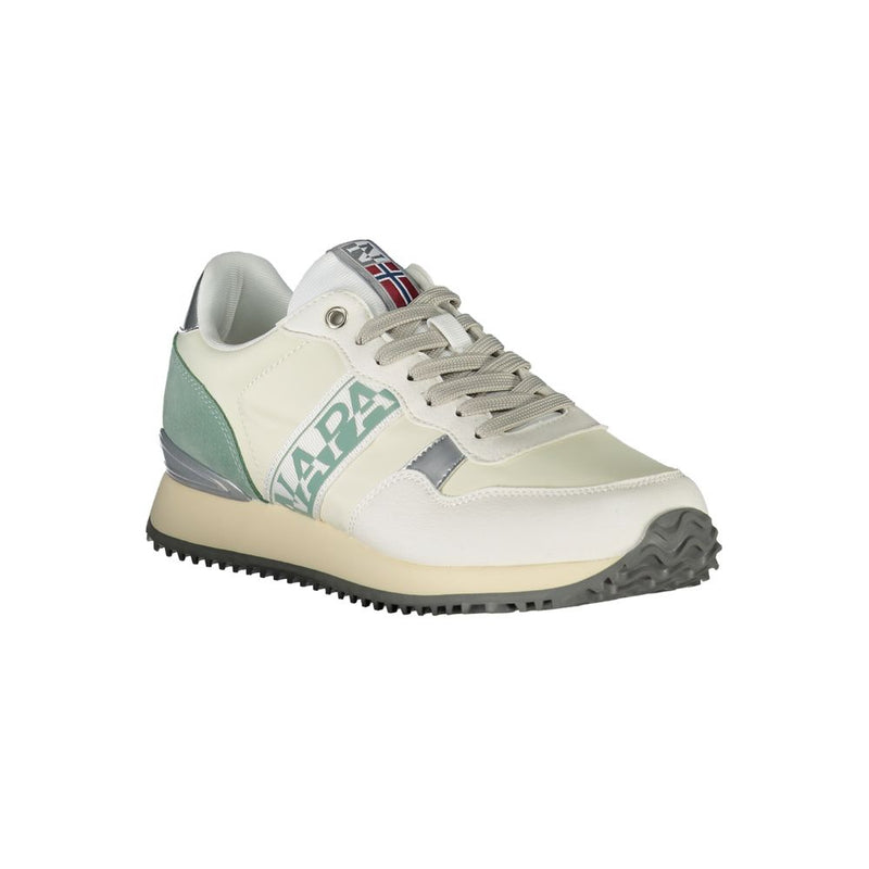 White Polyester Sneaker