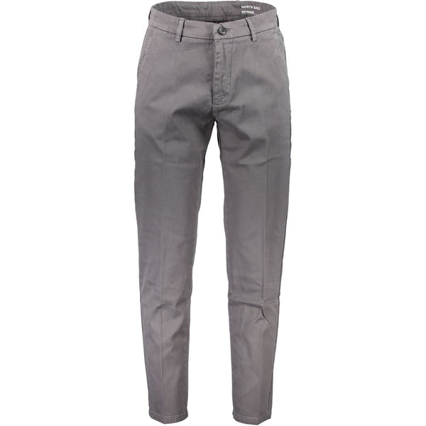 Gray Cotton Jeans & Pant