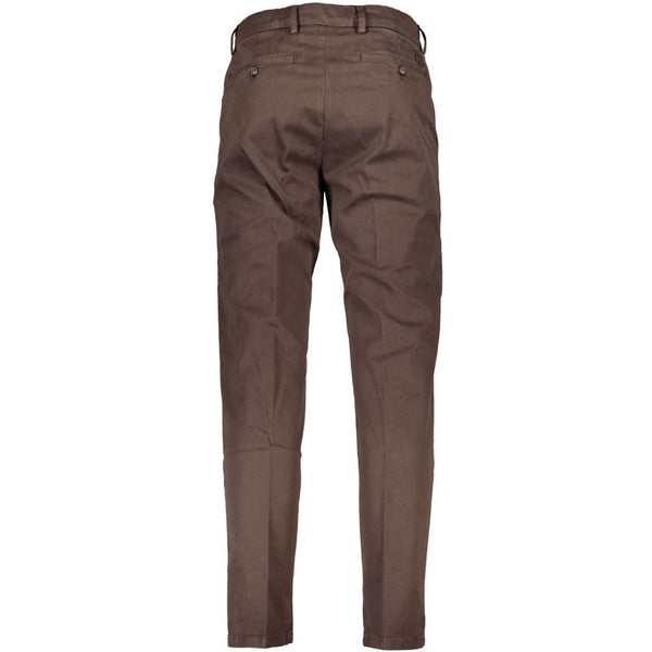 Brown Cotton Jeans & Pant