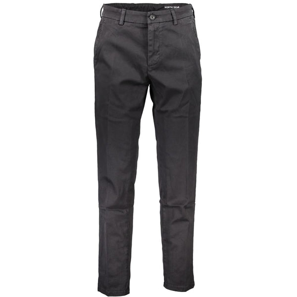 Black Cotton Jeans & Pant