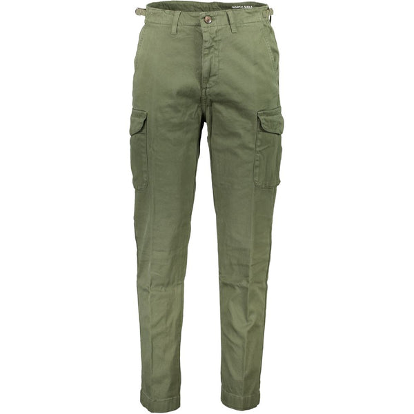 Green Cotton Jeans & Pant